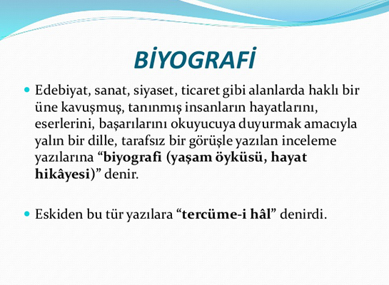 Biyografi: Tarih ve Kültürel Etkileşim